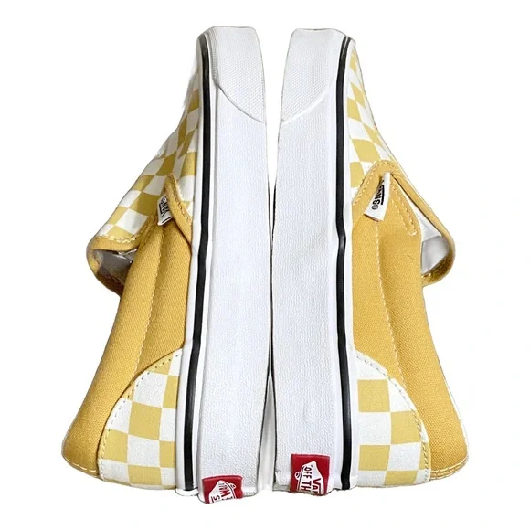 Vans - Classic Slip-On (Checkerboard) Ochre/True US Men’s Size 4, US Women’s 5.5 - Picture 4 of 10
